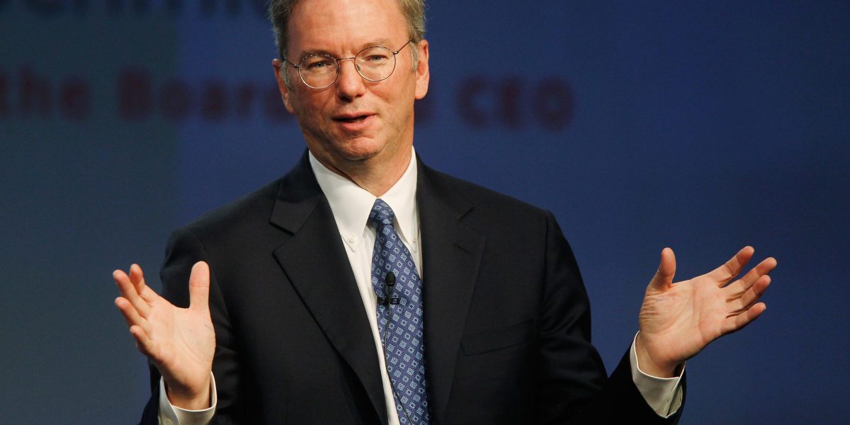 During a talk, Eric Schmidt said Google is losing the AI race because it decided that work-life balance and working from home were “more important than winning”