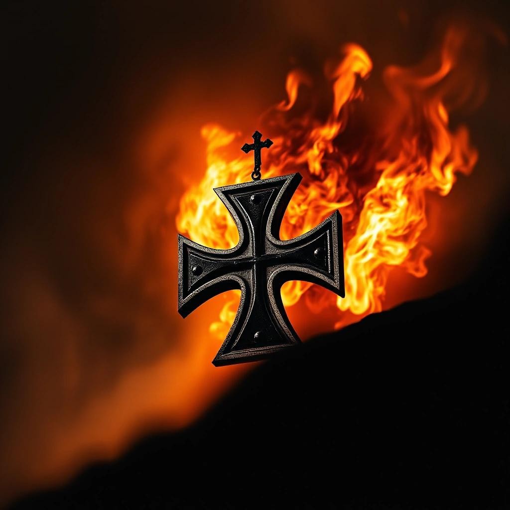 Image with seed 2523392287 generated via Stable Diffusion through @stablehorde@sigmoid.social. Prompt: ostkreuz twin noir