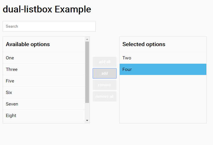 dual listbox example