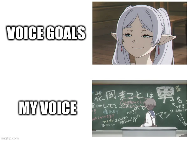 Voice goals (Frieren) / My voice (Makoto)