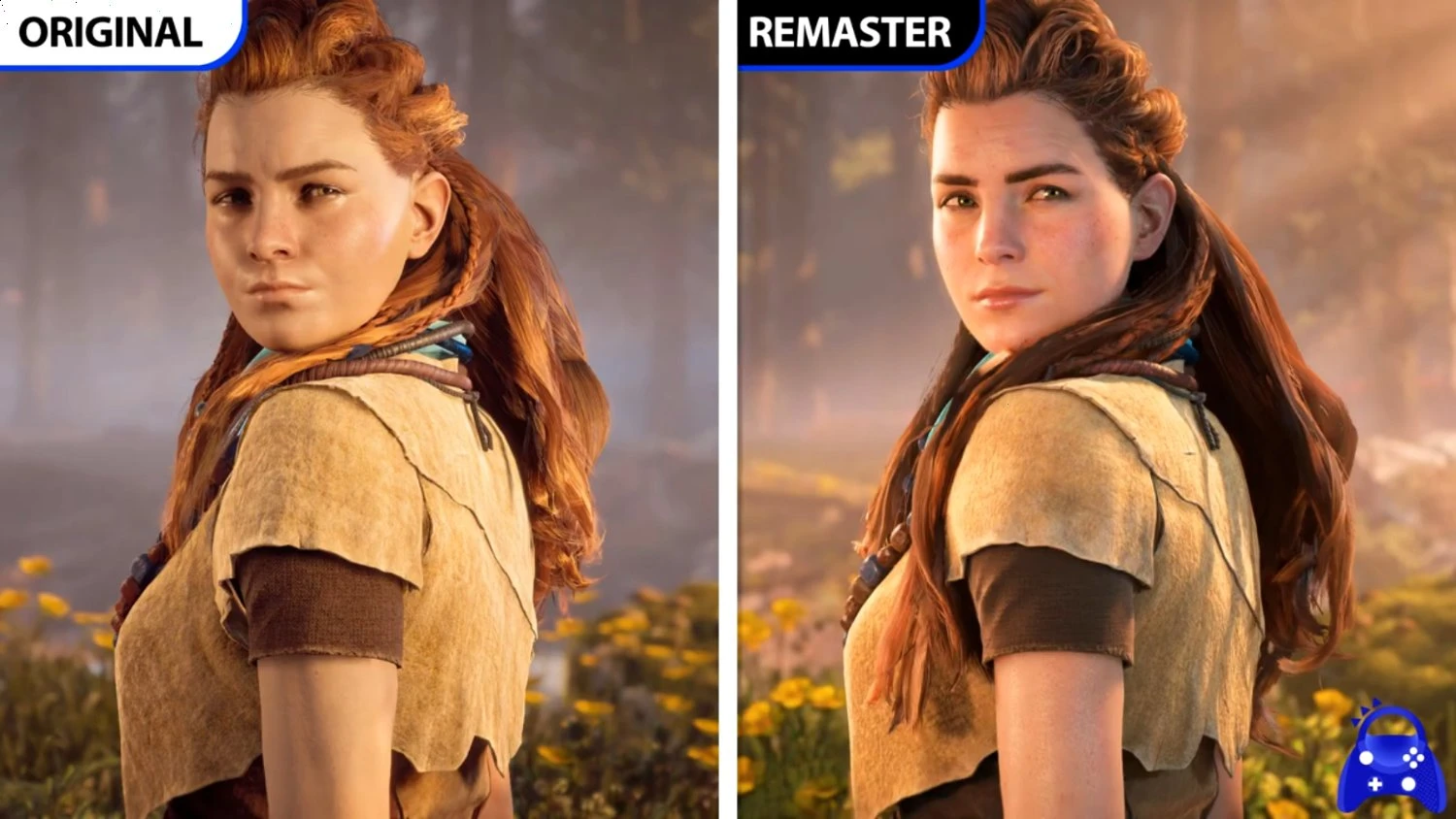 Here's a highlight, credit to ElAnalistaDeBits on YouTube. Aloy's model is so much better, especially her face. She looks like plastic in the original.