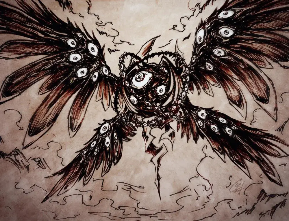 biblically accurate angel ophanim